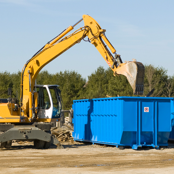 what size residential dumpster rentals are available in Fulton